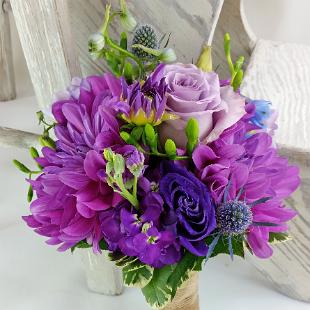 BB1122-Wisteria and Blue Wedding Bouquet