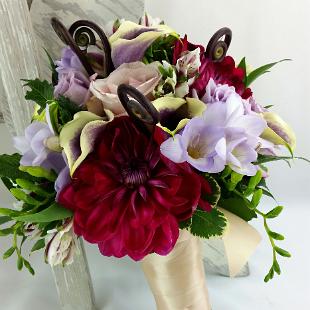 BB1127-Blush and Purple Wedding Bouquet