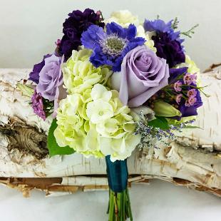 BB1158A-Shades of Purple Wedding Bouquet