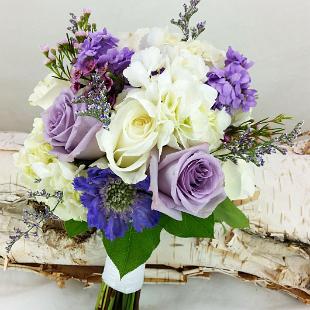 BB1159A-Lavender and White Bridal Bouquet