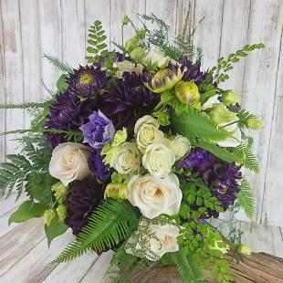 BB1463-Purple Summer Wedding Bridal Bouquet