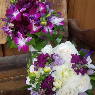 BB1464-Purple Wedding Bridal Bouquets