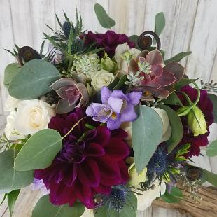 BB1490-Jewel Tone Bridal Bouquet