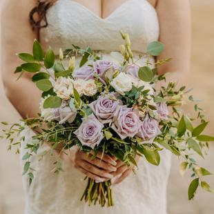 BB1695 - Lavender and Blush Loose Garden Bridal Bouquet