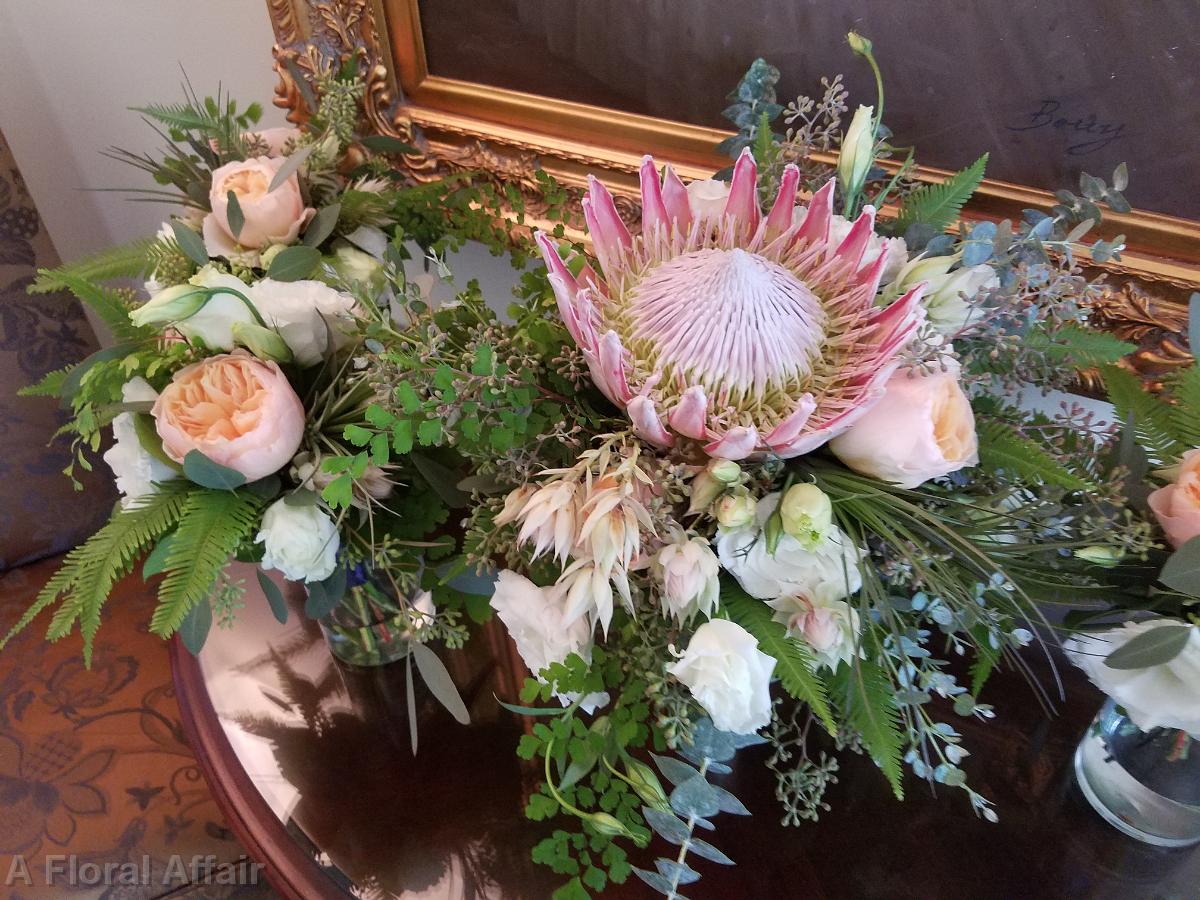 BB1417-Pink King Protea Brides Bouquet