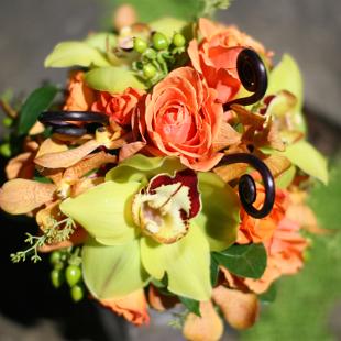 BB0428-Small Lime and Orange Bouquet