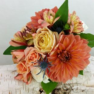 BB1171-Summer Coral Wedding Bouquet