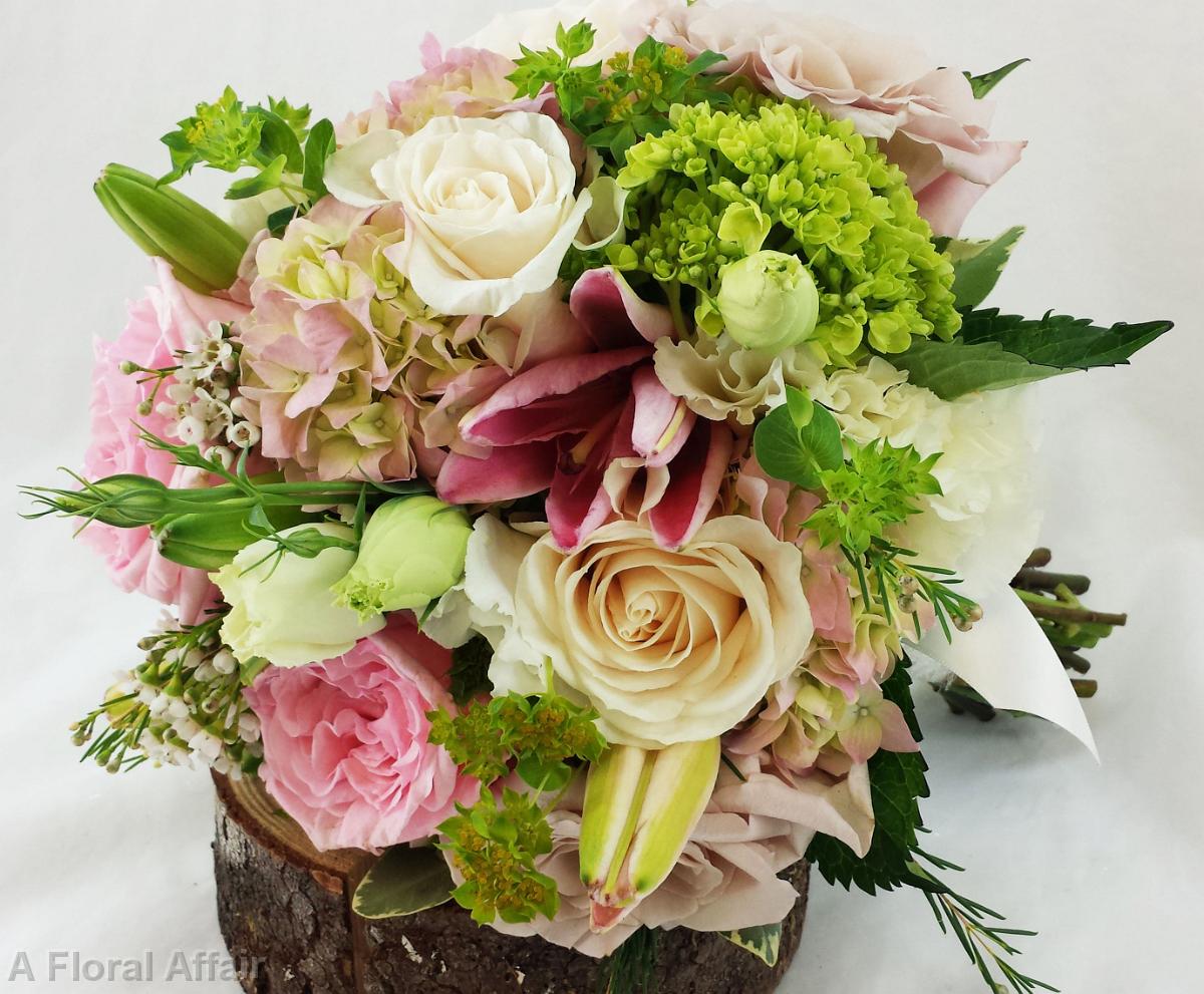 BB1020-Blush and Pink Bridal Bouquet