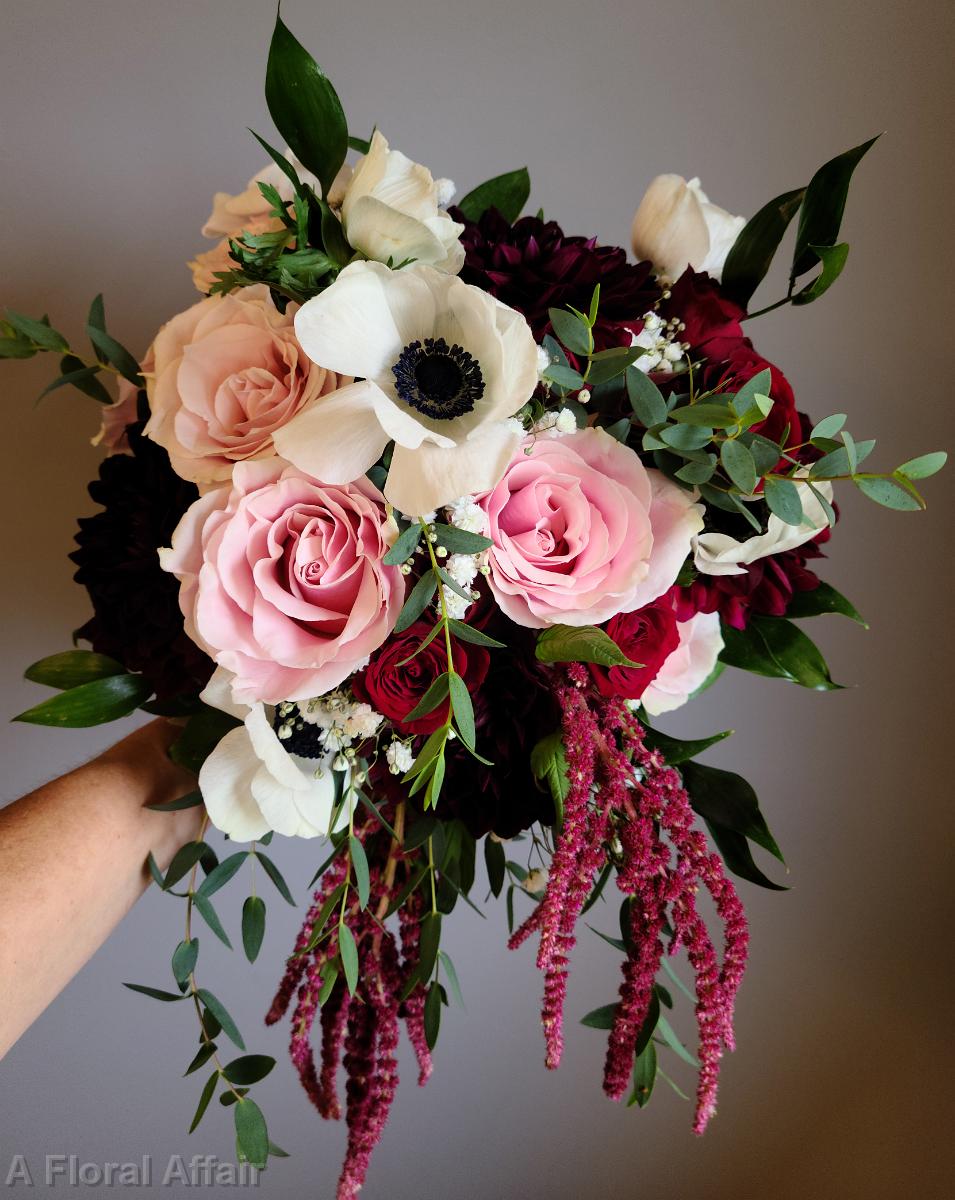 BB1622-Blush, Wine, and White Anemone Brides Bouquet edited-1