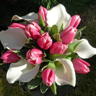 BB0184-Tulip and Lily Bridal Bouquet