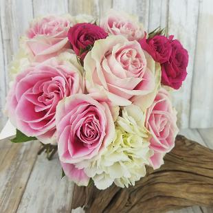 BB1426-Shade's of Pink Rose Bridal Bouquet