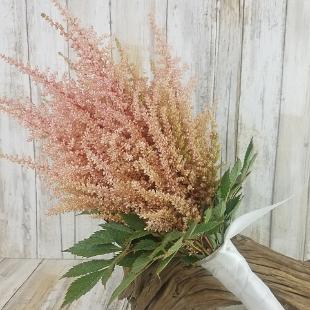 BB1442-Simple Pink Astilbie Bridesmaid's Bouquet