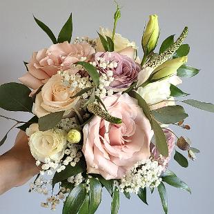 BB1592-Blush and Dusty Mauve Bridal Bouquet