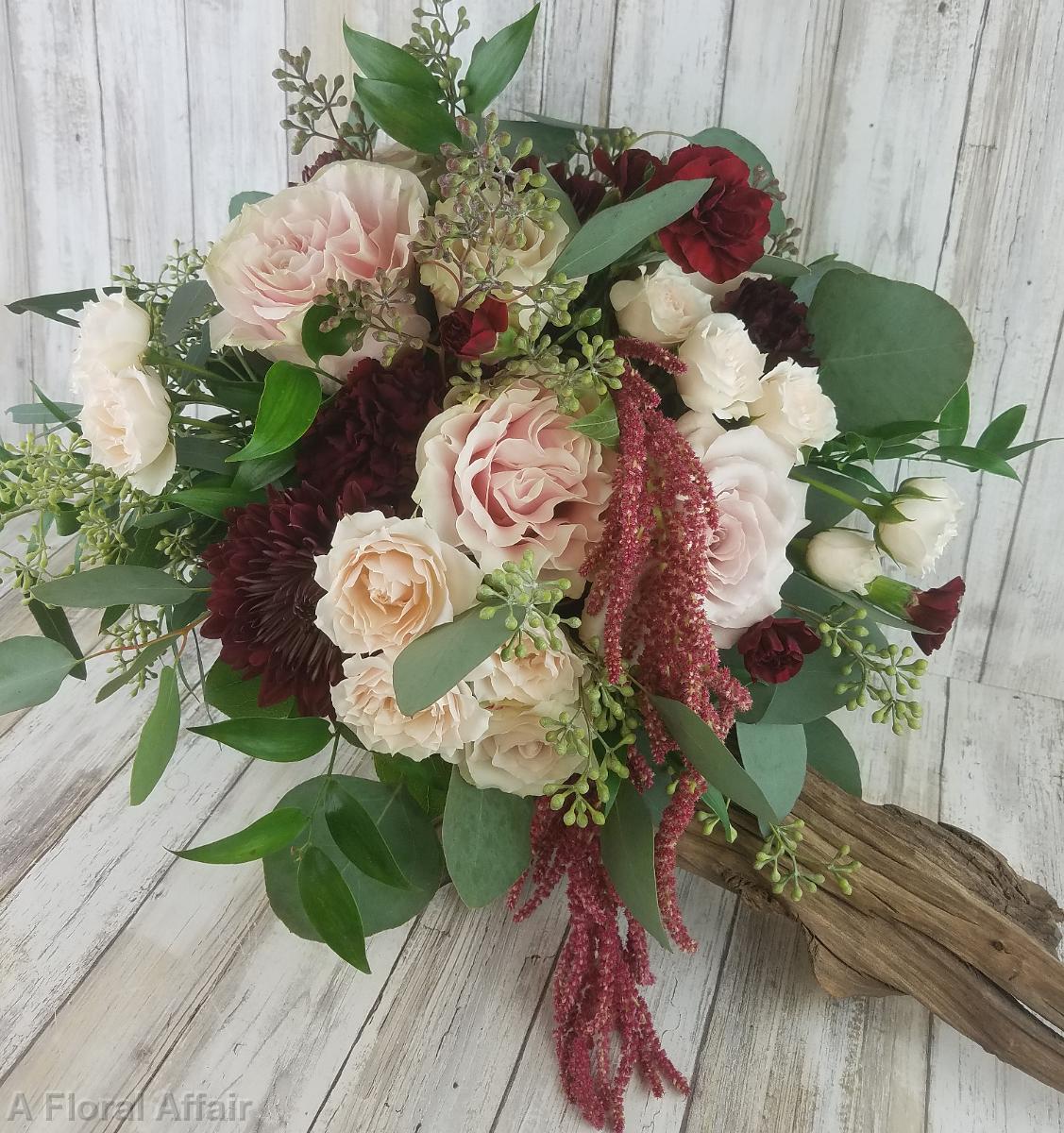 BB1514-Blush and wine elegant brides bouquet-1