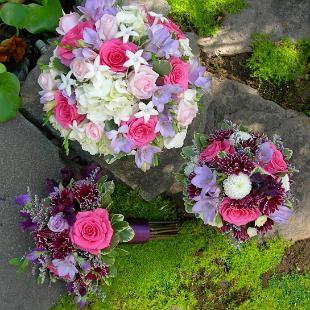 BB0072-Mixed Pink and Purple Spring Bouquets