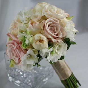 BB0509-Pale Pink Vintage Bride's Bouquet