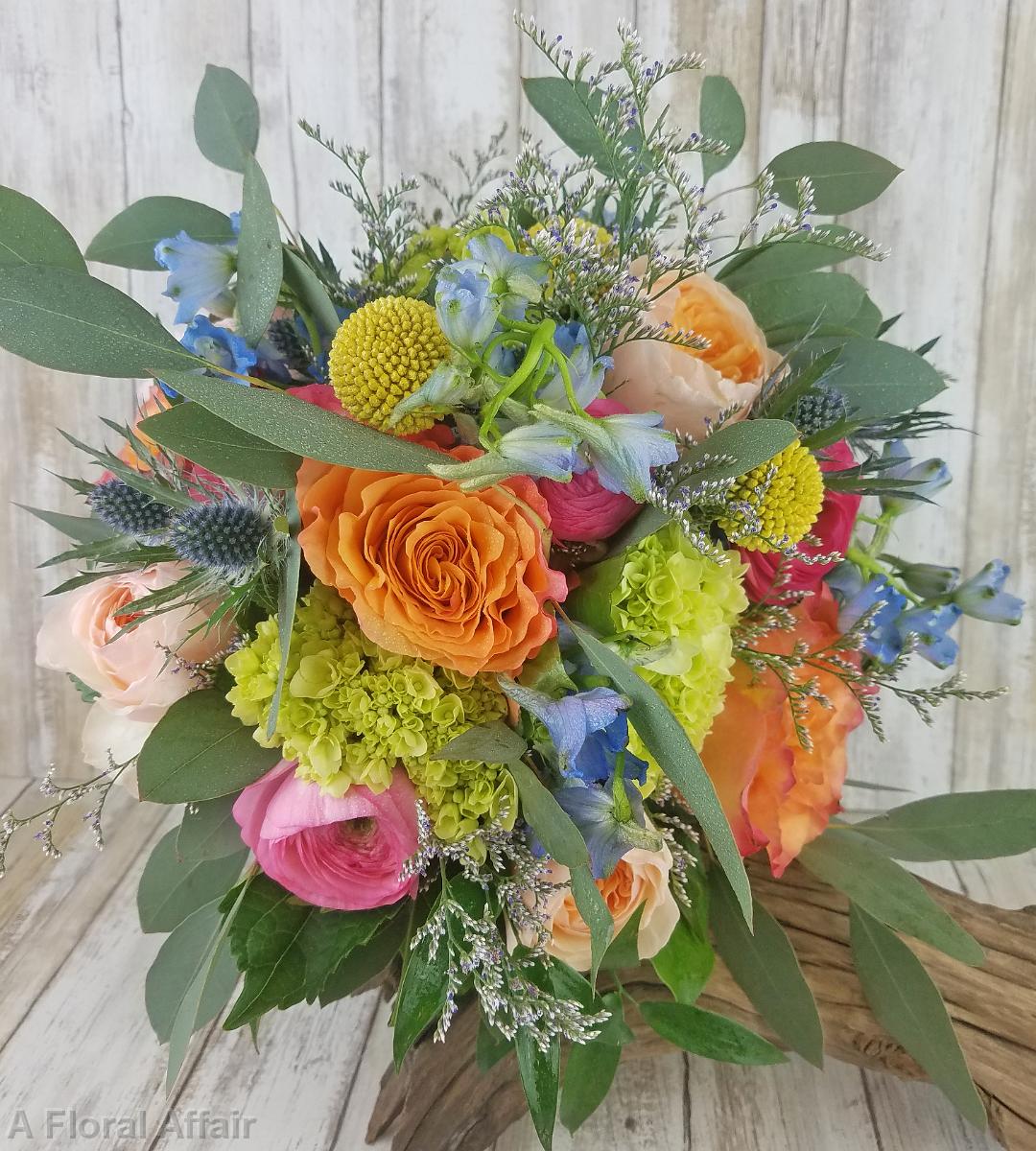 BB1471-Tropical Shades of Summer Brides Bouquet