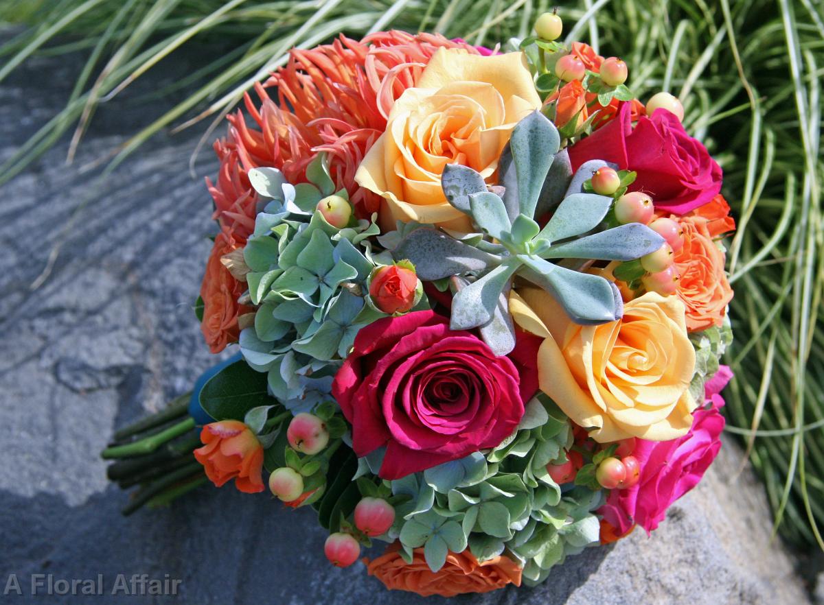 BB8012-Vibrant Garden Bouquet