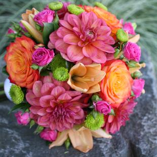 BB0607-Sunrise Tone Bridal Bouquet