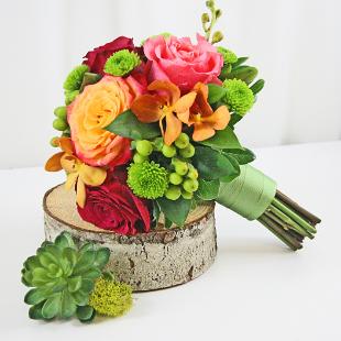 BB0868-Bright Tropical Bridesmaid Bouquet