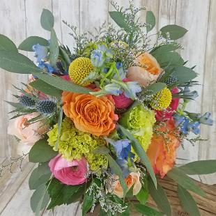 BB1471-Tropical Shades of Summer Brides Bouquet