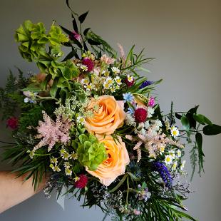 BB1612-Wildflower Spring Garden Bridal Bouquet