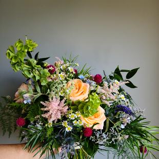 BB1613-Spring Wildflower Brides Bouquet