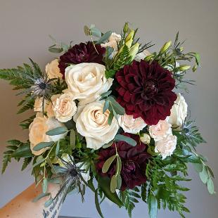 BB1684- Burgundy Dahlia Bouquet edited-1