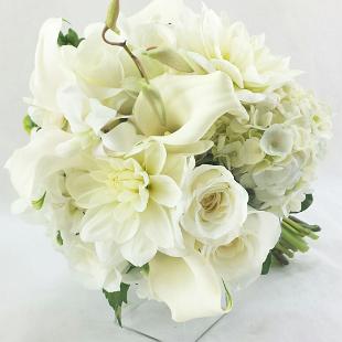 BB1007-White Summer Brides Bouquet