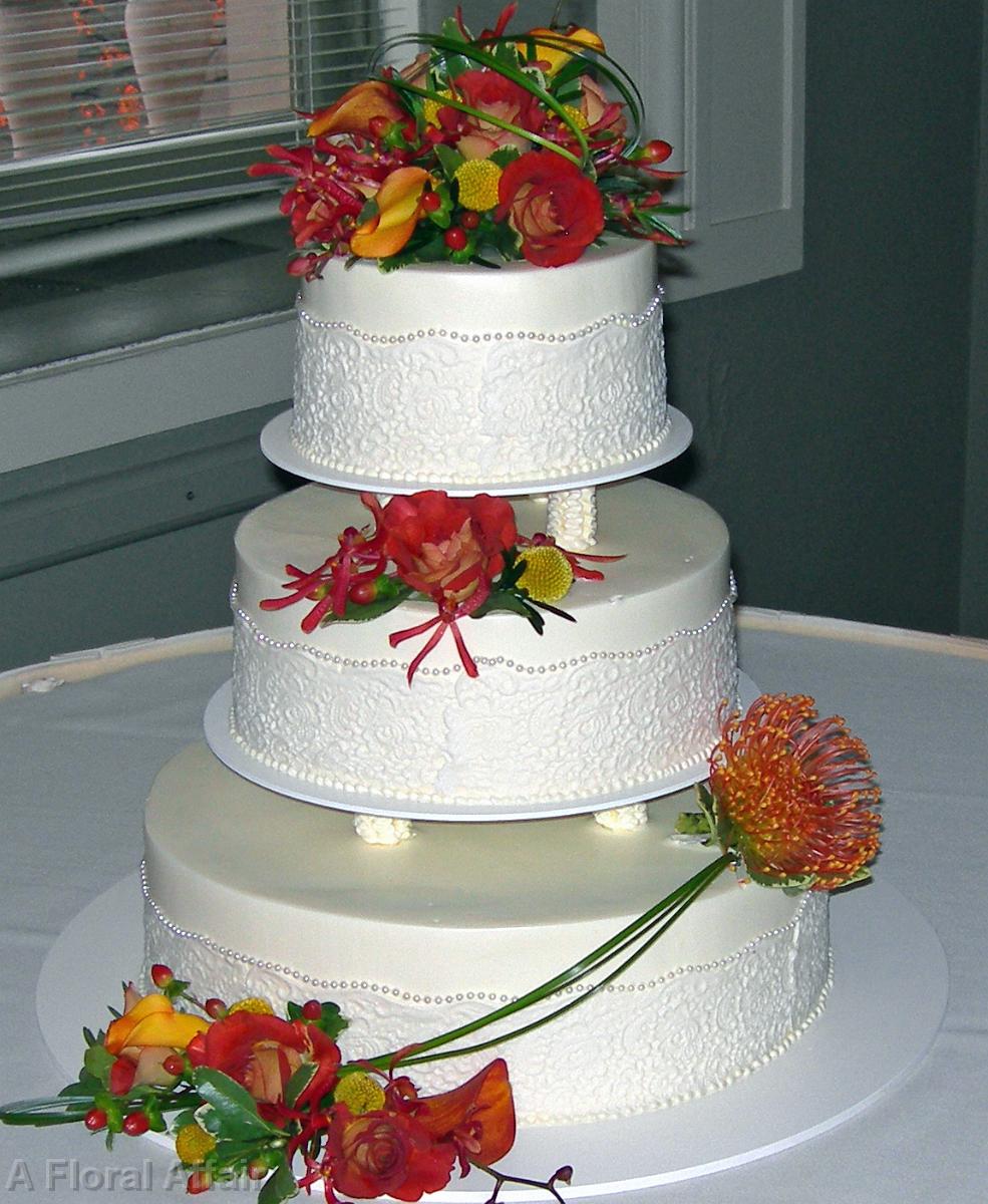 CA0020-Tropical Fall Cake Flowers