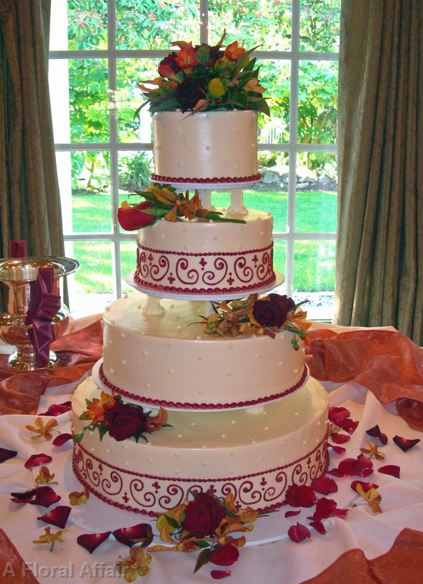 CA0072-Fall Cake Flowers