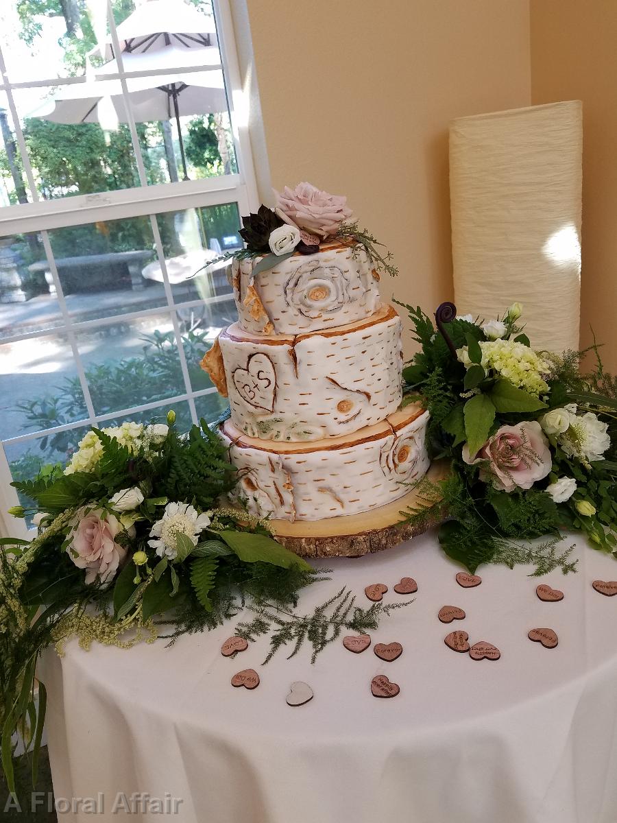 CA0176-Birch Log Wedding Cake