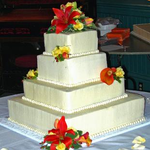 CA0021-Fall Wedding Cake Flowers