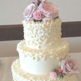 CA0142-Blush And Champaigne Cake Flowers