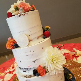 CA0181-Beach Themed Wedding Cake