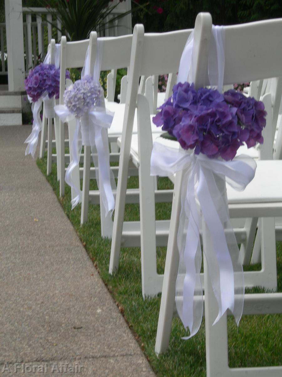 AM0255-Purple and Lavender Hydrangea Aisle Markers