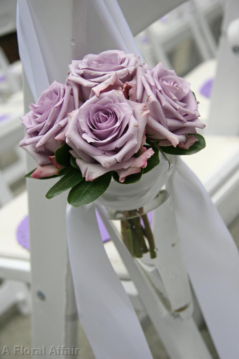 AM0527-Lavender Rose Aisle Chair Marker