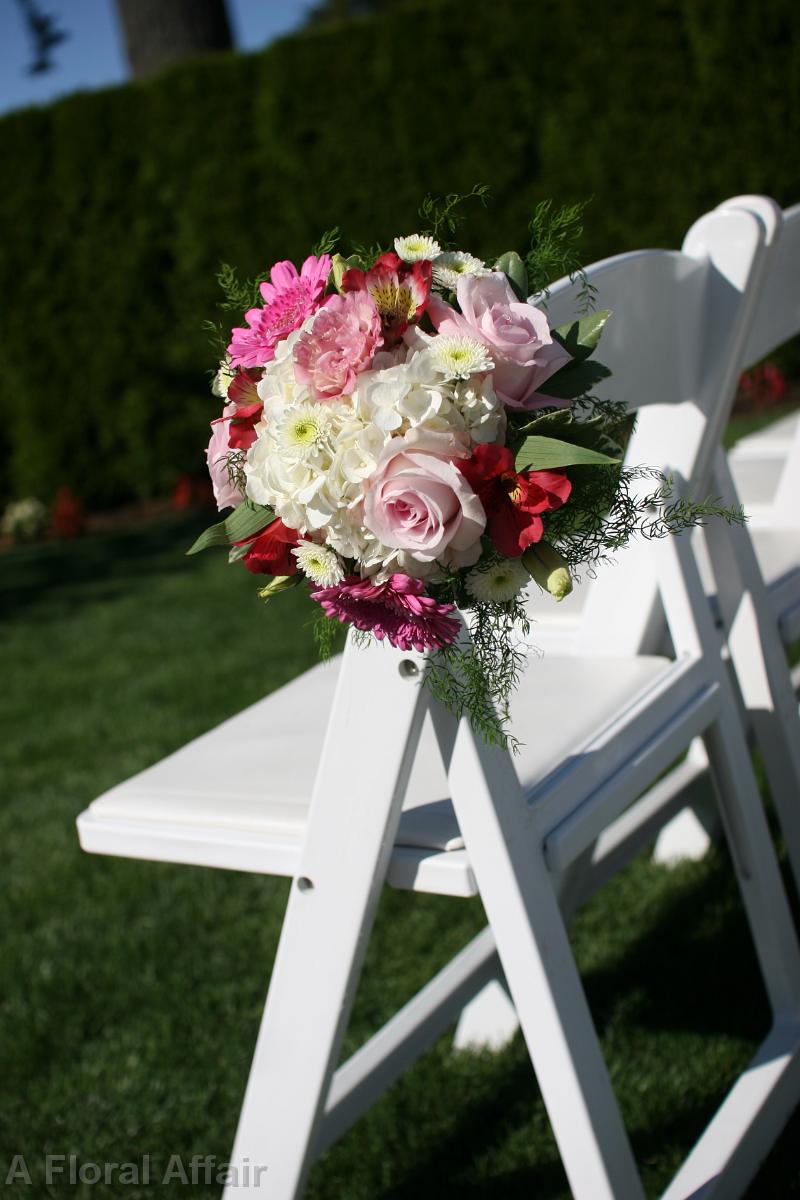 AM0533-Pink and White Chair Aisle Marker