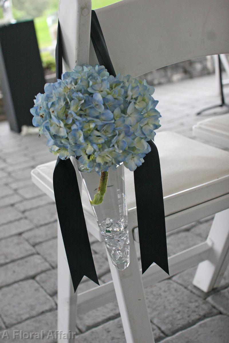 AM0553-Blue Hydrangea Aisle Marker