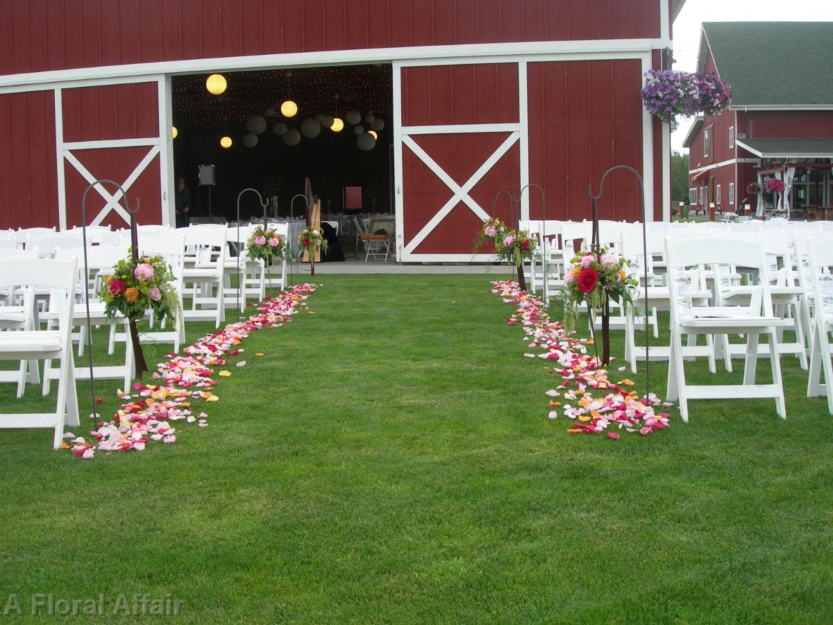 CF0245--Langdon Farms, Aurora, OR. Aisle Flowers