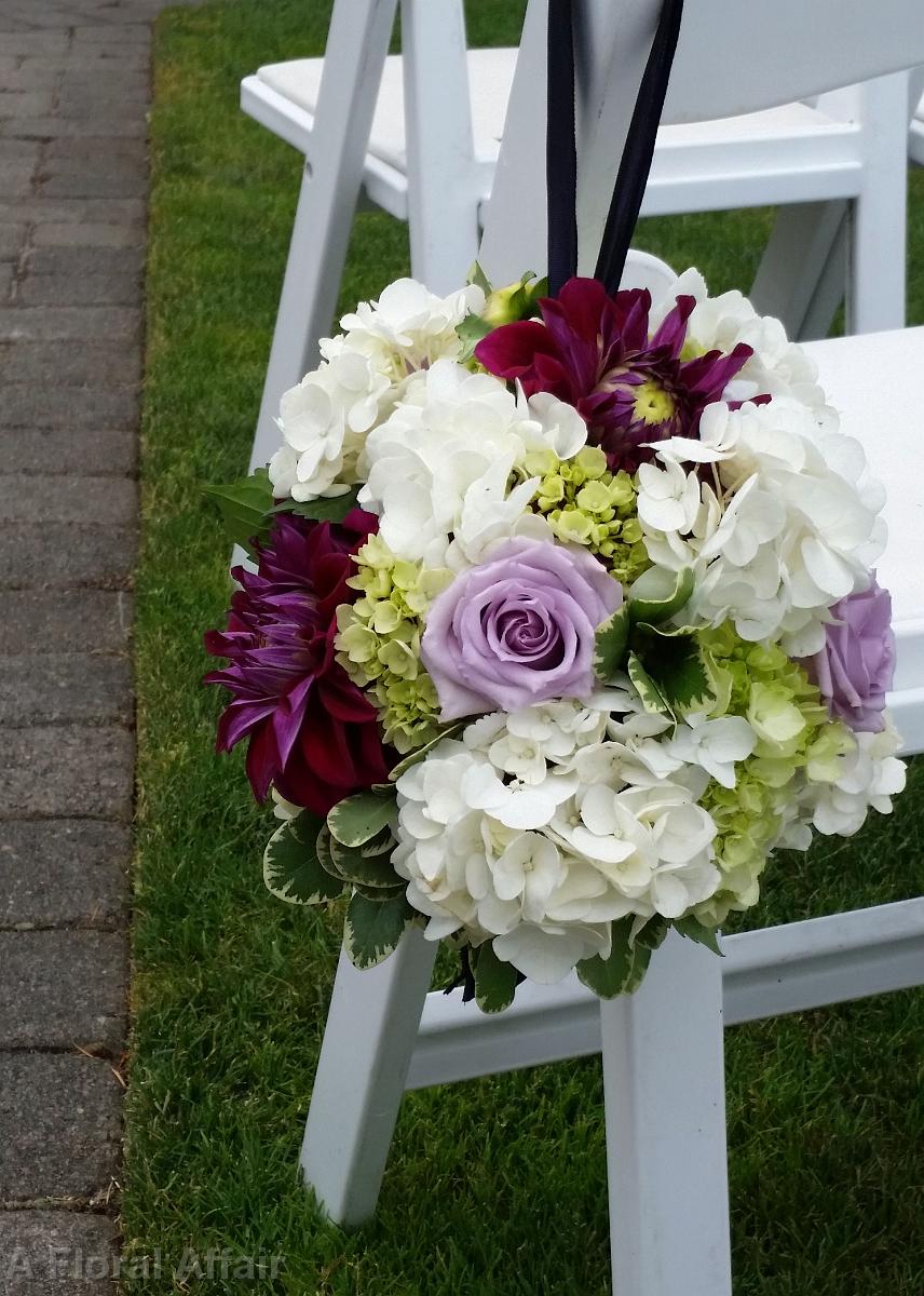 CF0761-Wedding Aisle Floral Orb