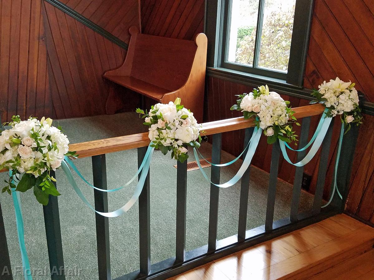 CF0882-White Hand Rail Arrangements