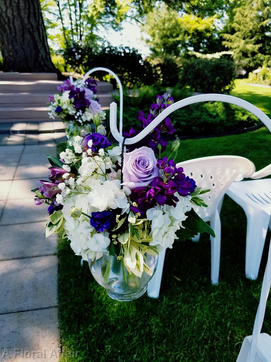 CF0892-Lavender and Regency Purple Wedding Aisle Arrangement.jpg