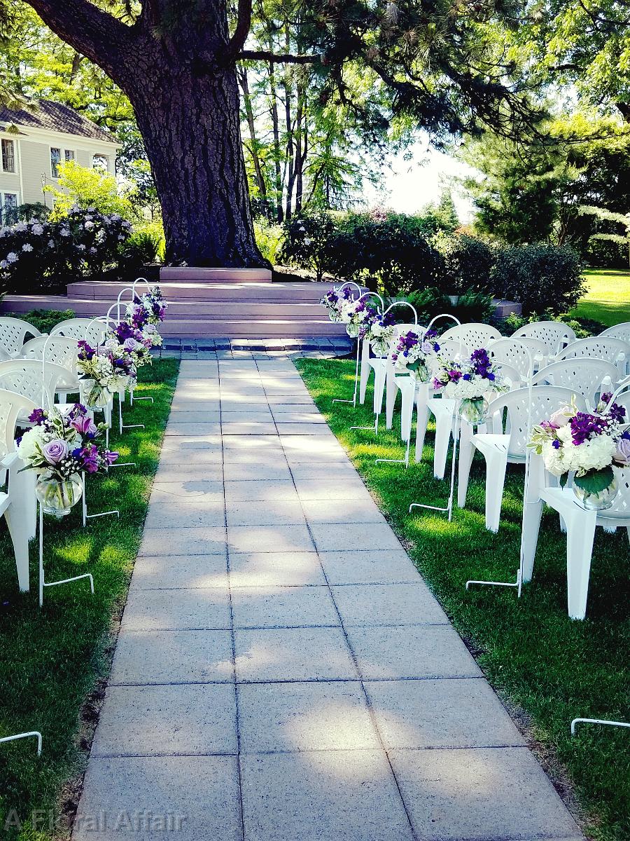 CF0894-Purple, Lavender and White Wedding Aisle