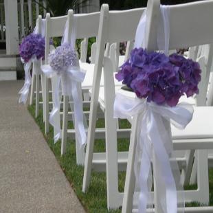 AM0255-Purple and Lavender Hydrangea Aisle Markers