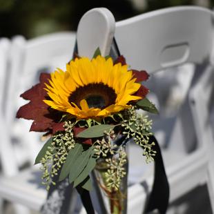 AM0443-Fall Sunflower Aisle Marker