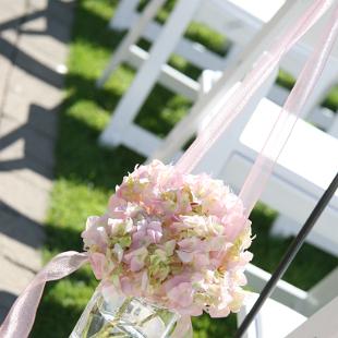 AM0514-Pink Hydrangea Aisle Marker