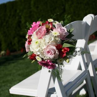 AM0533-Pink and White Chair Aisle Marker