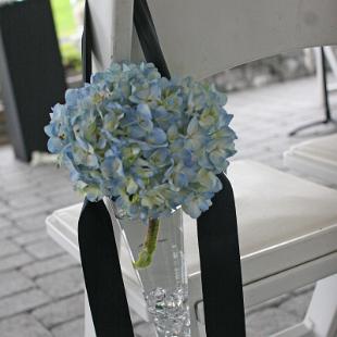 AM0553-Blue Hydrangea Aisle Marker