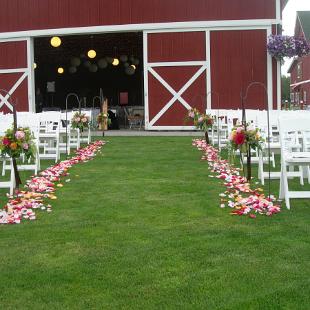 CF0245--Langdon Farms, Aurora, OR. Aisle Flowers